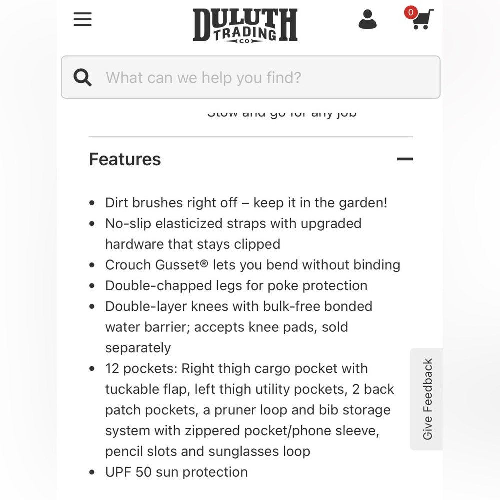 Duluth Trading Co. Women’s Heavyweight Garden Overalls. XL X 29. NEW with tags. - Picture 10 of 12
